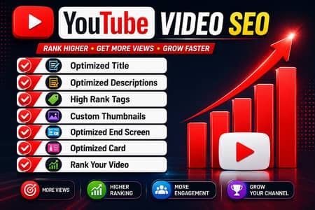 YouTube SEO | Thumbnail Design | YouTube Manager Services