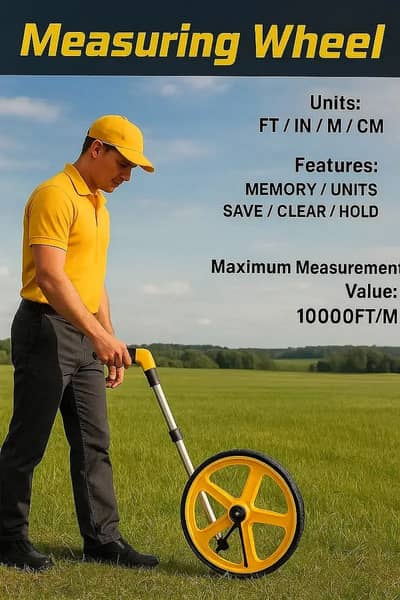 DIGITAL-PRO-01 Distance Measuring Wheel | Land & Road Measurement Too