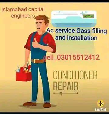 Ac service  ac installation ac gas filling ac repairing