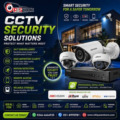 Complete CCTV Security Camera System – Hikvision & Dahua HD Cameras