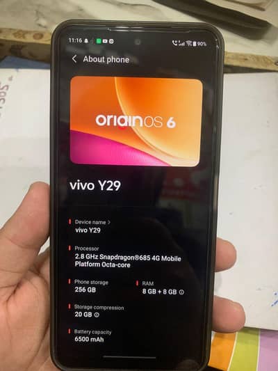 ViVo Y29 Zero meter (256GB) 10\10 (4 months Warranty). .