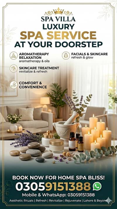 Spa, Services & Saloon - Spa Therapy Available /Home Service