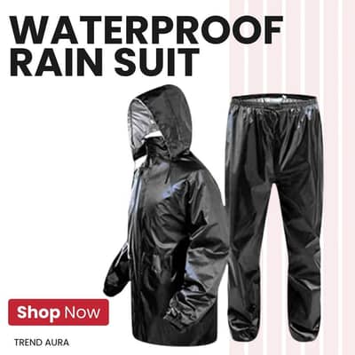 50%off water proof parachute rain suits  2pcs