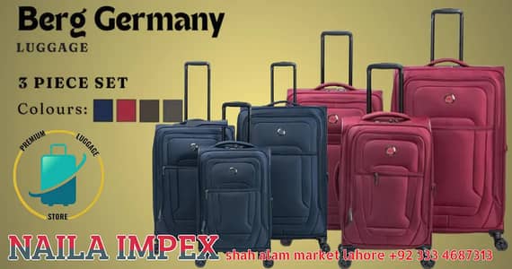 Luggage bag Suitcase Traveling bag Berg german bag trolly bag backpac