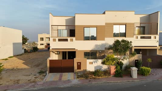 125 Sq Yd 4-Bedroom Luxury Villa in Ali Block, Bahria Town Karachi Near PSO Petrol Pump & Chirpy Park, with Drawing, Dining & American Kitchen, just 5 min drive from Main Gate BTK.