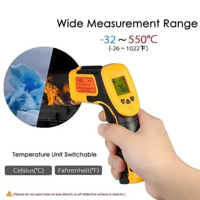 AS530 SMART SENSOR Infrared Thermometer Laser Temperature Gun