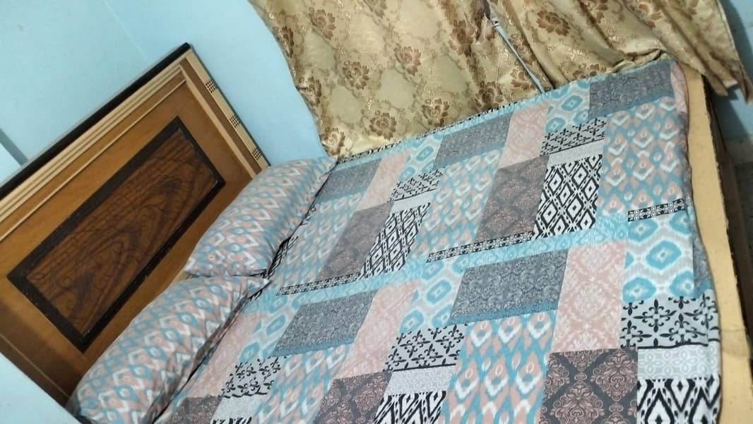 bed with one side table 2