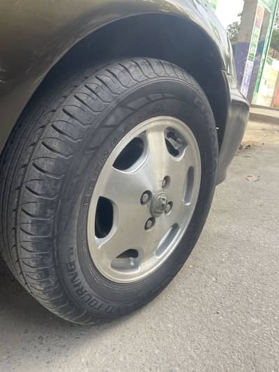 Alloy with tyres