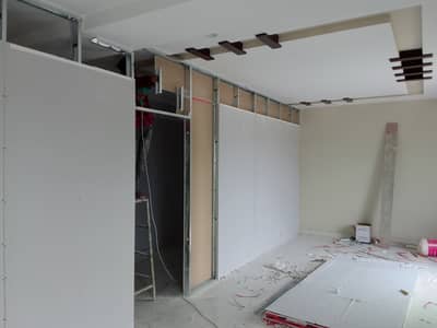 Office Partition, Gypsum Board & Glass Partition Ceiling & Renovation