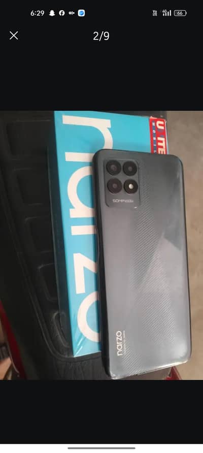 Realme Narzo 50 with box real Add