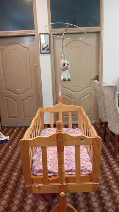 Wooden baby Crib, toddler bed with mattress