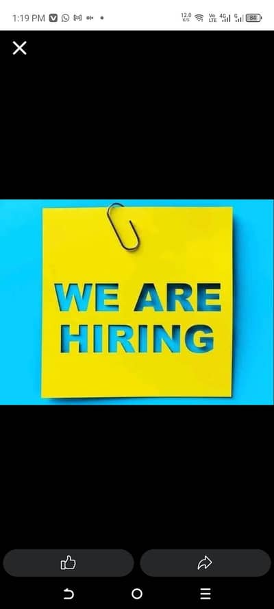 Need Female Staff For Online Job