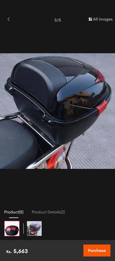 Universal Bike Tail box