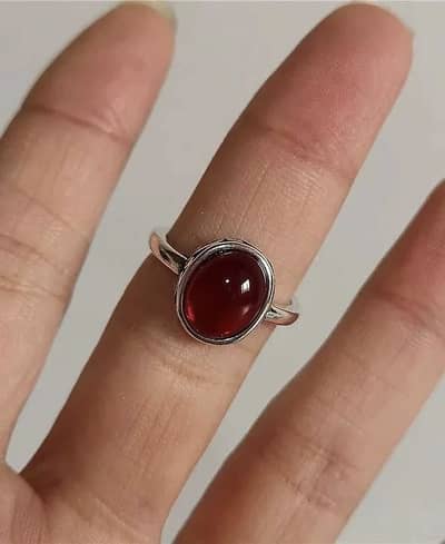 Original yamni aqeeq chandi ring for women