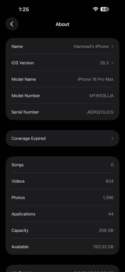 I phone 16 Pro Max