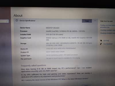 Lenovo IdeaPad 700 (GTX 950 4gb GPU, 8gb ddr4 ram 128gb m. 2 ssd)