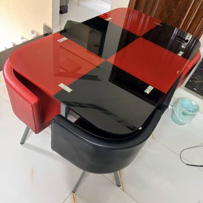 Compact Dining Table 6 Chair