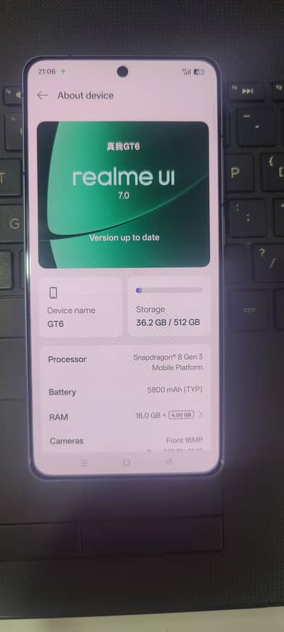 Realme GT 6 16/512 Official PTA Approved