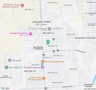 Residential Plot for Sale 400 Sq Yards, 300 Feet Road, Surjani Town Sector 7B
