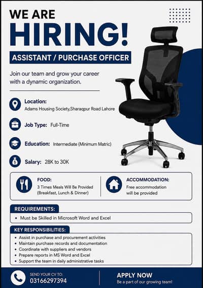 Assistant /Purchase Officer