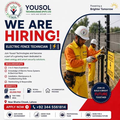 Electric Fence Technician (Installation & Maintenance Specialist)