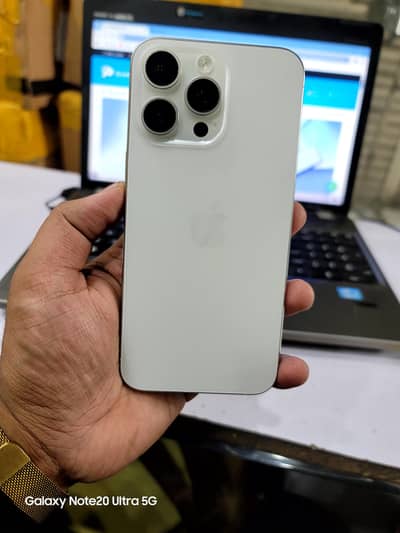 15 pro max 256gb pta approved White Titanium