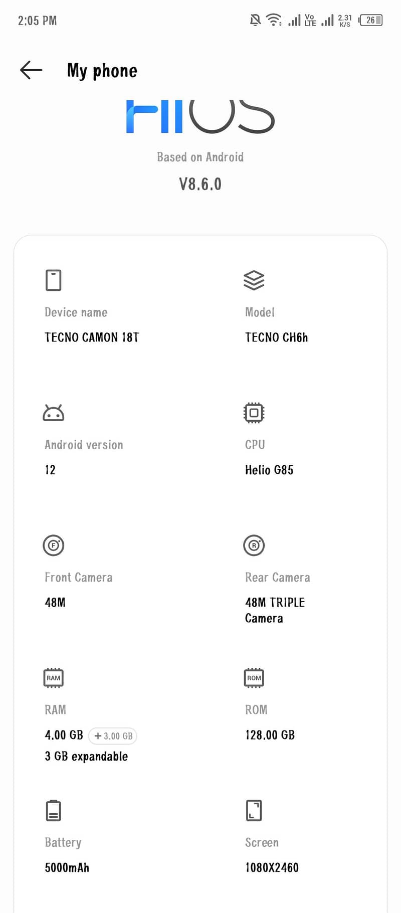 Tecno Camon 18T 1
