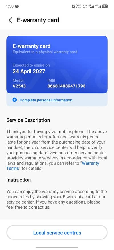 vivo y31d 8/256