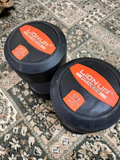 17.5 kg new dumbell pairs