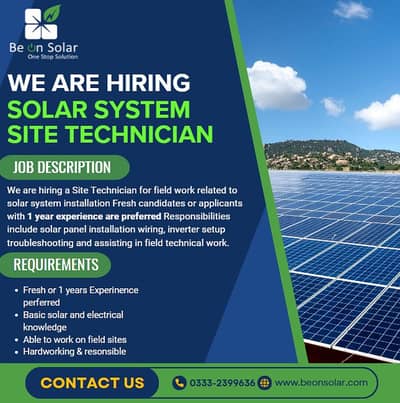 Solar System Site technician