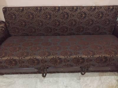 Sofa Bed Black Gold Design Stylish Modern Like New