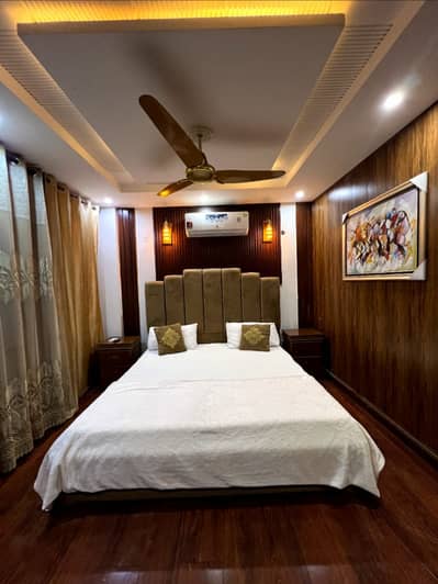 1 Bedroom VIP Full furnish flat per day available in Bahria town Lahore 0300 4561276