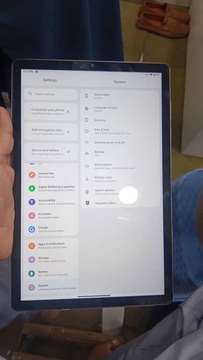 Lenovo tabe 6 Android version 11 4 GB 64GB 7700 MH battery All ok