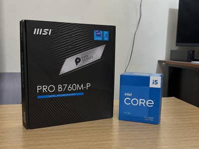 MSI PRO B760M-P & i5 12400F Tray Combo