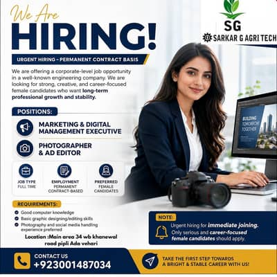 Marketing Specialist || Photographer & Ad Editor (Jobs)