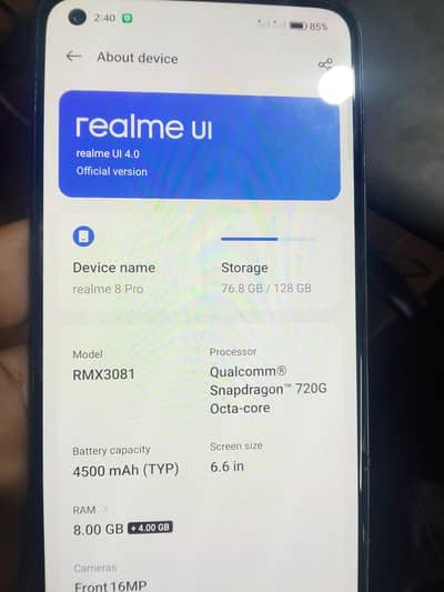 Realme 8PRO Mobile