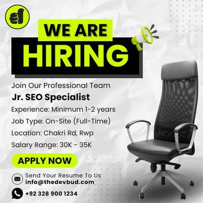 Hiring Jr. SEO Specialist