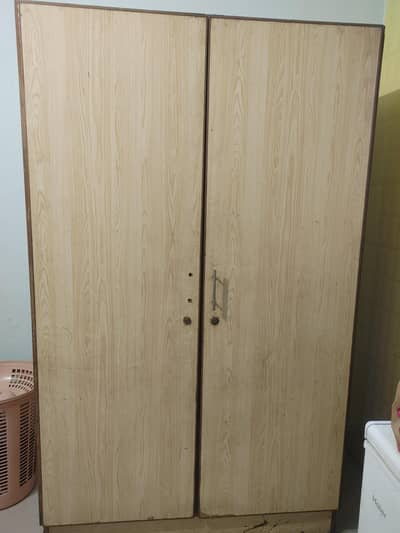 Wooden 2 Door Cupboard / Wardrobe – Spacious Storage Cabinet