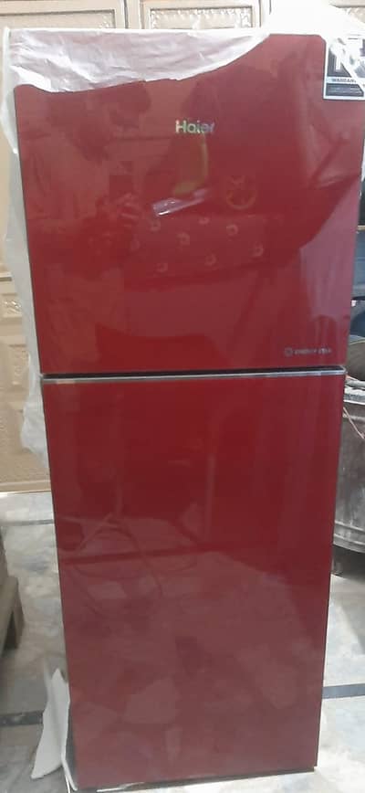 Haier HRF-276EPRA1 Red – 10 CFT Double Door Fridge | E-Star Series