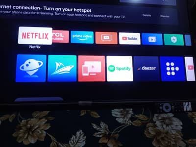 New smart led tv tcl full new