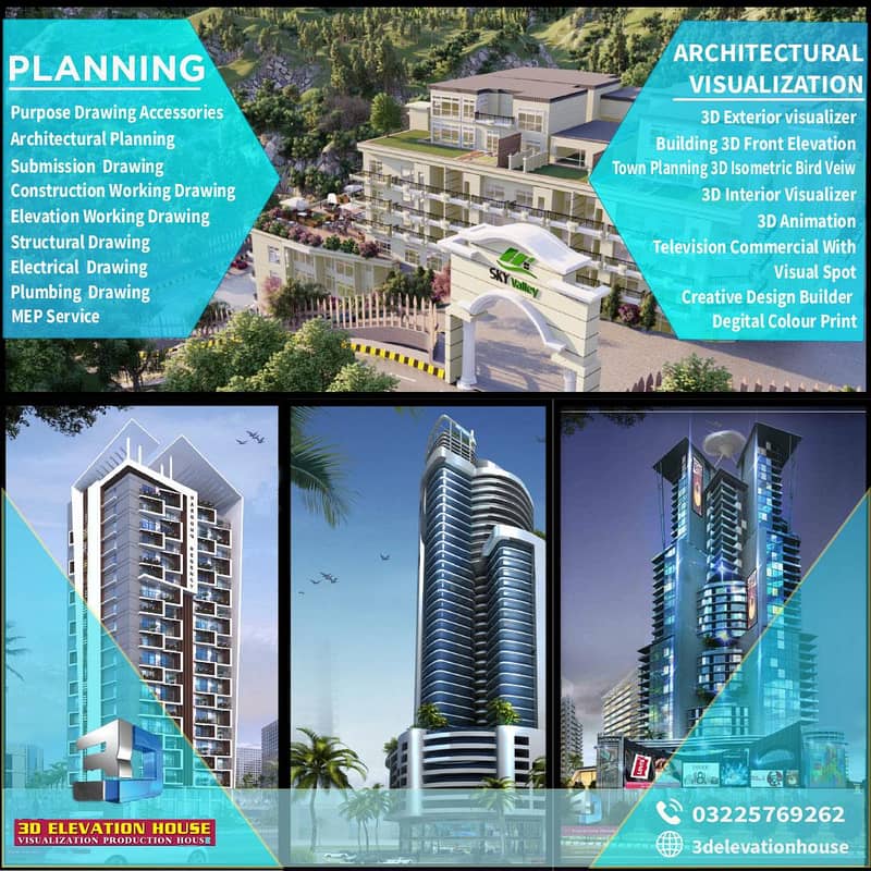 3D elevations interior design construction 1