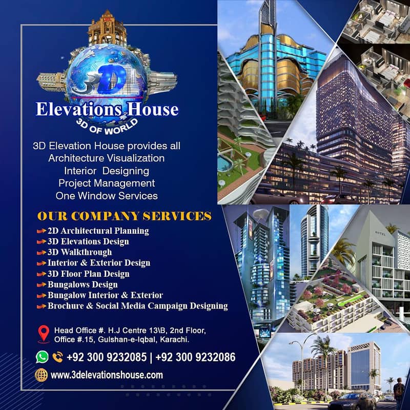 3D elevations interior design construction 3