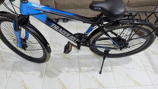 Imported ThunderBolt Bicycle with 21 speed gears.
