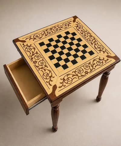 Customised Chess Table complete with Polish |Chess board Manufacturer