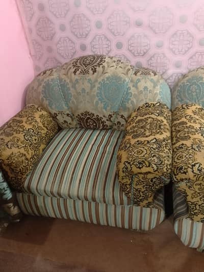 6 seater sofa set with coution