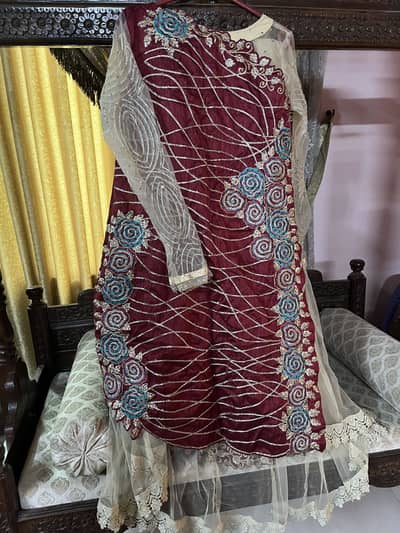 Long shirt lehnga