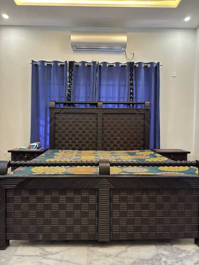 KING BED SET with dressing table and side tables