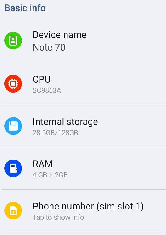 sego note 70 1