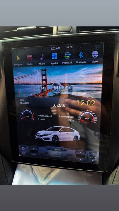 Honda civic 2016 tesla Andriod panel