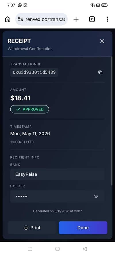 online work in dollars